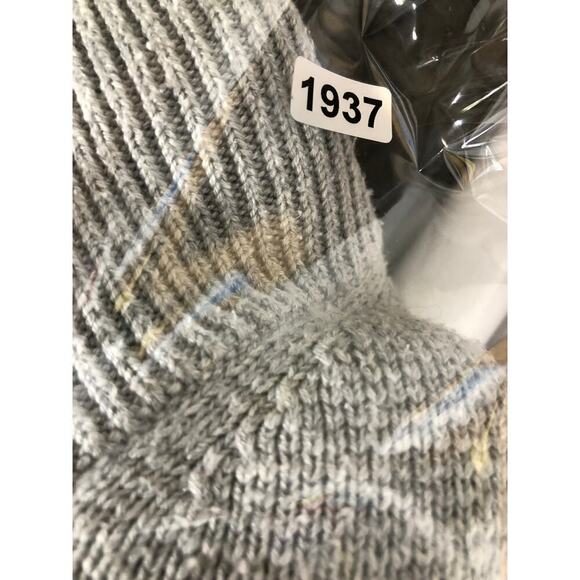 Victor Alfaro Mock Neck Sweater Oversized Gray XL - Picture 14 of 14